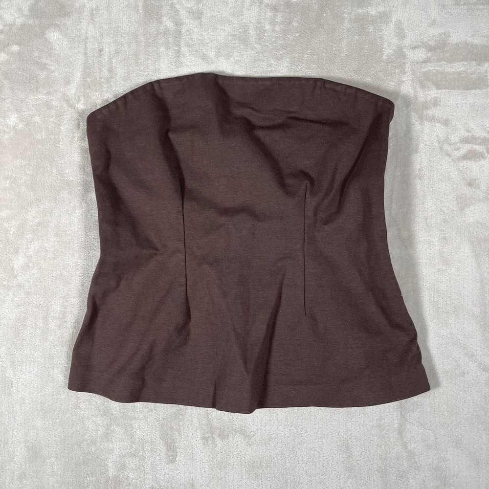 Everlane Women's Tube Top Boho Rodeo Country Cowgirl Casual M Brown